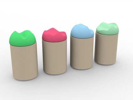 tapas frascos frascos tapas  3d print model - Mito3D