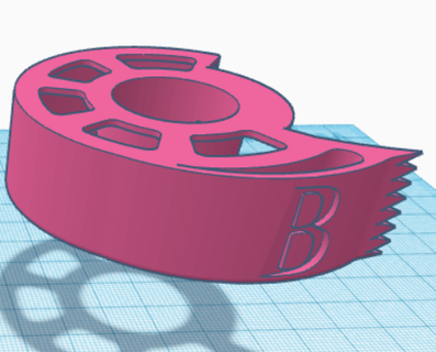 tape cutter cut tool gadget 3d print model - Mito3D