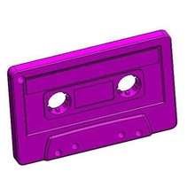 nastro portachiavi cassette moda keychain il cassetta 3d print model - Mito3D