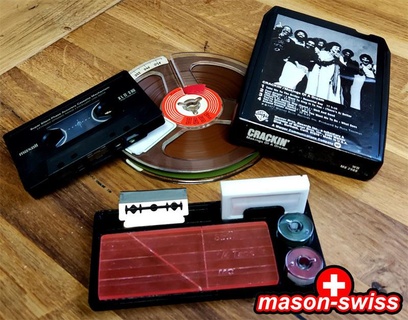 tape repair tool mc cassette 8-track 1 4 inch 8 track hand tools 3d print model - Mito3D