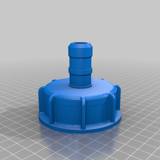toque tanque 1000l huerto manguera mil litros herramientas 3D print model - Mito3D