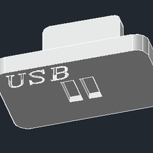 toque USB 3d print model - Mito3D