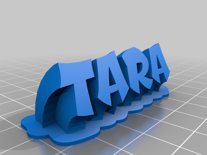 Tara özelleştirilmiş ofis 3d print model - Mito3D