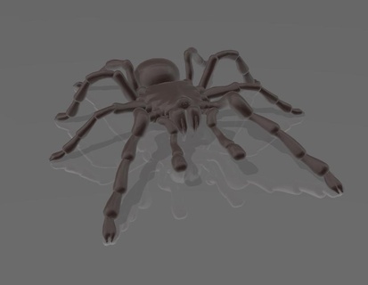 tarantula cadılar bayramı Bruja canavar korkular lobo feliz süpürge 2022 Decoracion mini Sanat düşük poli panteon mezarlık ara örümcek ağı Nido 3d print model - Mito3D
