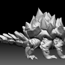 tarasque art tartaruga animale figurina dnd creatura monster bestia jannie gigante campagna scale dettagliate 3dprint 3dprinting 3d print model - Mito3D