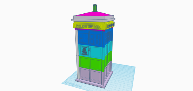 Tardis oyun zar depolama masa oyunu Kutu dnd doktor 3d print model - Mito3D