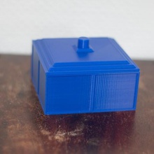 tardis inspired coaster box home dr organization 3d print model - Mito3D