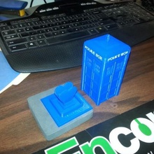 tardis boîte d'anneau divers médecin 3d print model - Mito3D
