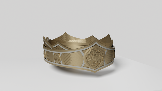 Targaryen coroa viserys casa Dragão quente fantasia Magia Aegon mostrar passatempo faça 3d print model - Mito3D