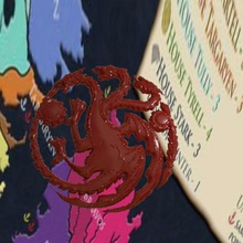 targaryen house emblem art games thrones dragon 3d print model - Mito3D
