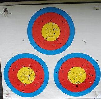 target paper pin archery bow arrow sport 3d print model - Mito3D