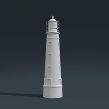 tarkhankutsky Faro arquitectura faro viaje torre agua ligero edificio Oceano navegación puerto marítimo 3d print model - Mito3D