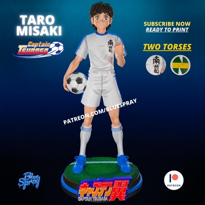 taro misaki kunst anime spielzeug zahl skulptur futbol held comic cosplay karikatur fußball ball 3d print model - Mito3D