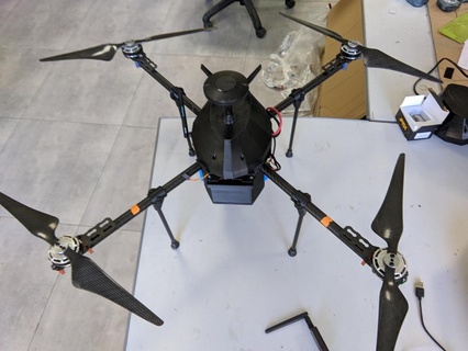 tarot 650 cobrir bainha canopa quadcopter veículos 3d print model - Mito3D