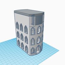 tarot tarjeta caja artilugio castillo ventanas 3d print model - Mito3D