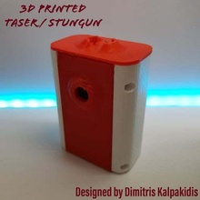 taser stun gun gadget 3design challenges 3dprintable 3dprinting 3d printer parts printing abs arduino case autodesk fusion 360 confusing cosplay weapon diy electronics enclosure fusion360 gadgets high voltage instagram led pla safety wanhao i3 3d print model - Mito3D