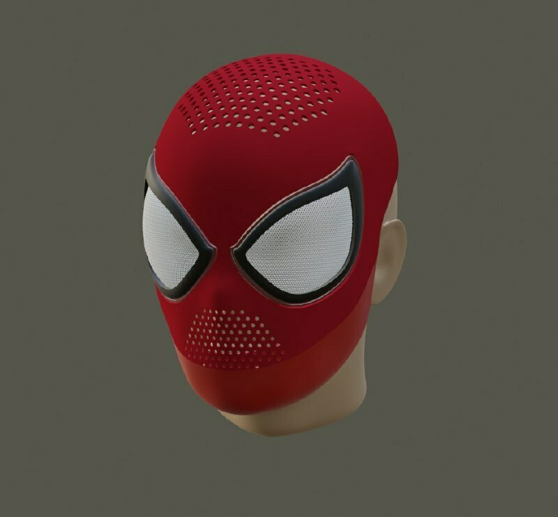 tasm 2 faceshell amazing spider man 3D print model - Mito3D