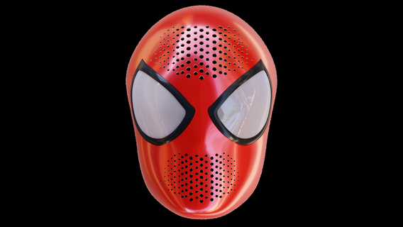 Band 2 v2 Gesichtsschale 3d Modell Spider Wunder gwen stacy Peter Parker 3d print model - Mito3D
