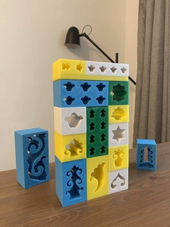 tatar cubes cube toy toys design ornament box children kindergarten 3d print model - Mito3D