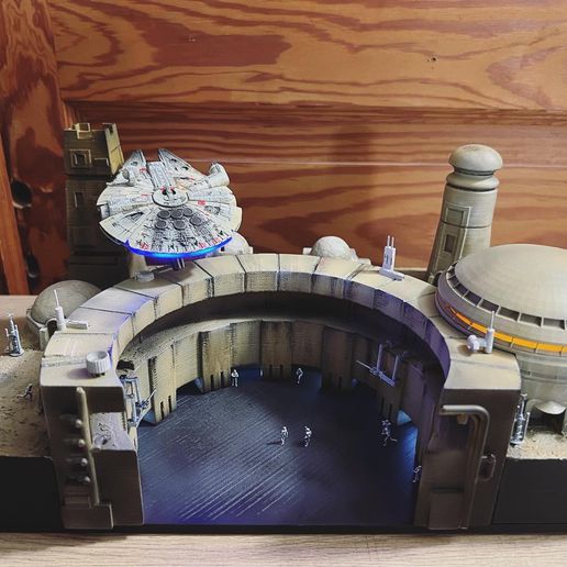 tatooine diorama stl ensemble Bandai 1 350 millénaire faucon Jeu étoile guerres intérieur Luke skywalker wing pilote 3D print model - Mito3D