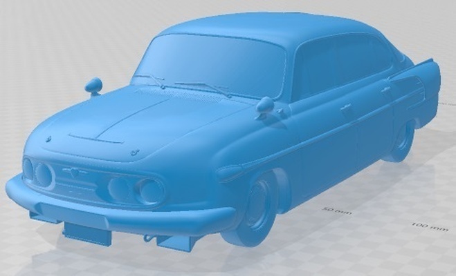 tatra 603 2 b5 marathon imprimable voiture diorama modélisation loisir solide échelle modèle 3d print model - Mito3D