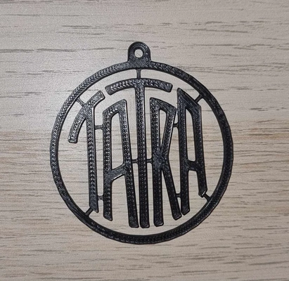 tatra logo etichetta arte 3d print model - Mito3D