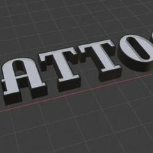 tatuaggio cartello luminoso 3d print model - Mito3D