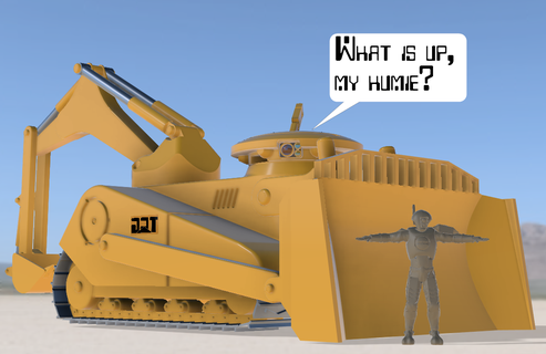Naber mühendislik Uçan göz şo 39 vit w40k hayalet operasyonlar Dirtside masaüstü savaş oyunu dozer buldozer beko ağır ekipman d9 inşaat inşaatçı 3d print model - Mito3D