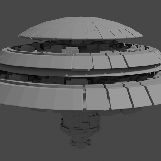 tau air caste orbital city 3D print model - Mito3D