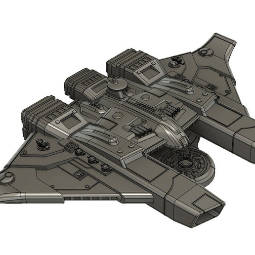 tau frota transportadora jogo brinquedo bfg battlefleet gótico 3D print model - Mito3D