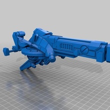 tau fusione pistola speeder bicicletta warhammer Giochi 3d print model - Mito3D