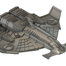 tau light cruiser game toy bfg battlefleet gothic 3d print model - Mito3D