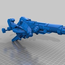 tau plasma pistola speeder bicicletta warhammer 40k Giochi 3d print model - Mito3D