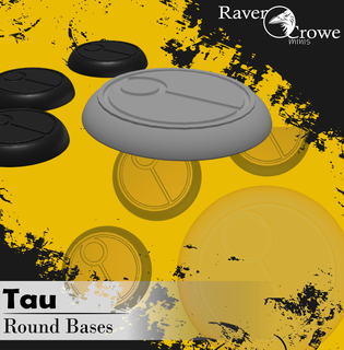 tau roundued lip bases 25 32 40 50 120mm 3d print model - Mito3D