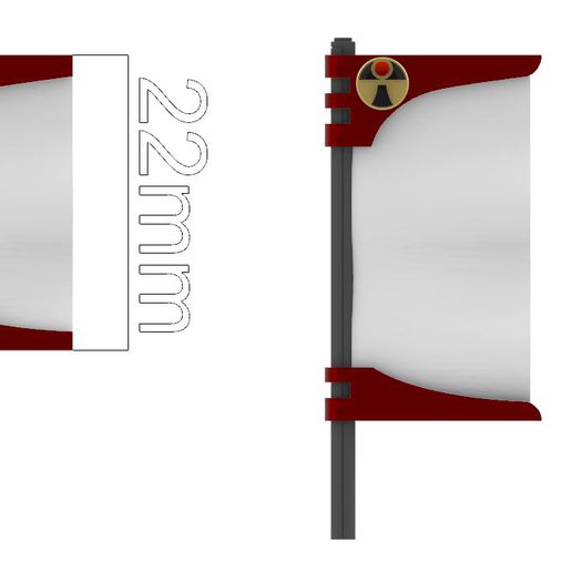 tau sashimono backflag game farsight crisis enclave empire warhammer backpack 3D print model - Mito3D