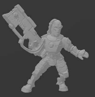 tau scout space scout battle miniature tabletop old oop  3d print model - Mito3D