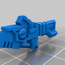 tau suit cyclonic gun remix game 40k bits wargaming warhammer toy accessories 3d print model - Mito3D