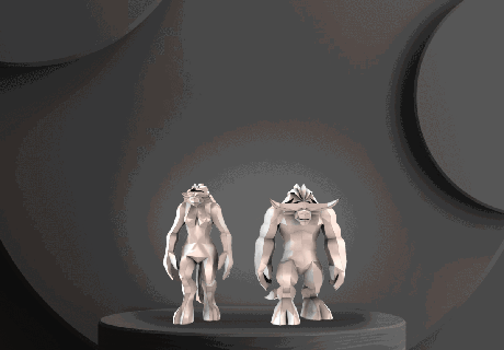 tauren juego acosador fantasma asesino izquierda muerto bruja naturaleza mundo Warcraft horror horrible vídeo 3d print model - Mito3D