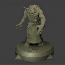 tauren chamán Warcraft clásico 3d print model - Mito3D