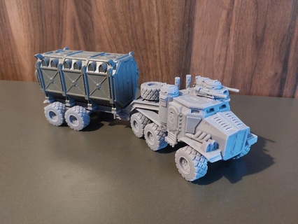taurox camion cargaison bande annonce impérial garde Astra militarum tracteur plate forme 3d print model - Mito3D
