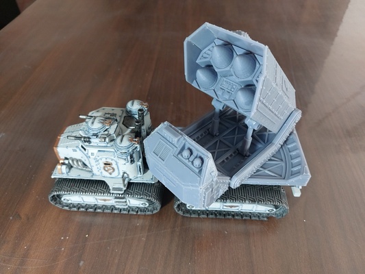taurox truck big mlrs game imperial guard astra militarum multiple launch rocket system missiles rockets manticore 3d print model - Mito3D