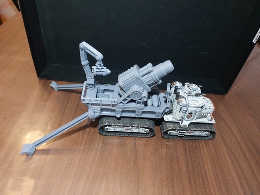 taurox camion assedio artiglieria gioco imperiale guardia astra militarum cannone obice campo pistola 3d print model - Mito3D