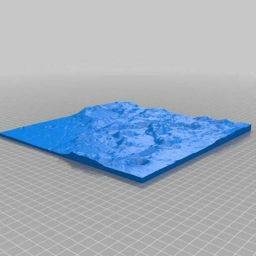 taurus littrow ay YILDIZI yükseklik haritası fizik astronomi 3D print model - Mito3D