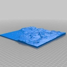 taurus littrow lunaire heightmap astronomie physique 3d print model - Mito3D