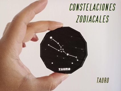 taurus - zodiacal projections 3d print model - Mito3D