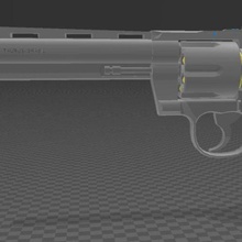 taurus 689 6-inch various magnum 357 brasil sidearm firearm revolver gun 3d print model - Mito3D