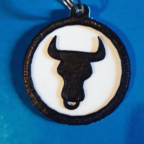 taurus keychain fashion keyring quick simple astrology starsign 3D print model - Mito3D