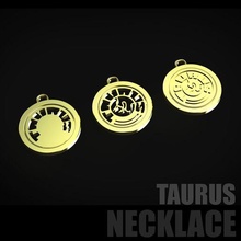 taurus necklace fashion weapons creation 3d print model - Mito3D