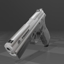 taurus pt 809 gun pistol taurus pt 809 firearm semi-automatic 9x21 brazil sidearm 3d print model - Mito3D