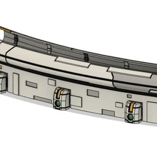 Gebot Umfang Verteidigung Spiel Kriegshammer Tau 40k Mauer Terrain Wargaming Gebäude 3d print model - Mito3D